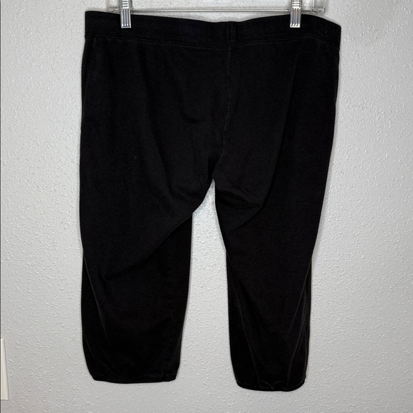 Soffe Vintage 90's Black Super Cropped Drawstring Pants Size Large - Picture 6 of 6